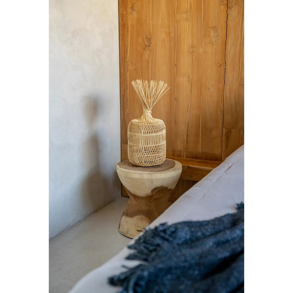 Suspension en rotin Dumpling – Naturel – S | Bazar Bizar