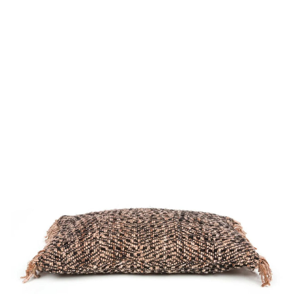 Housse de coussin en coton Oh My Gee – Cuivre Noir – 30×50cm | Bazar Bizar