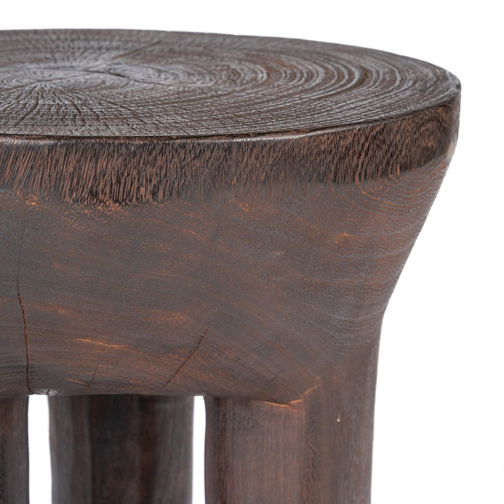 Table d’appoint trépied Java – Noyer foncé | Bazar Bizar