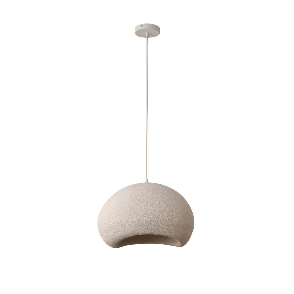 Suspension Haku – Beige sable texturé – Ø 60 cm