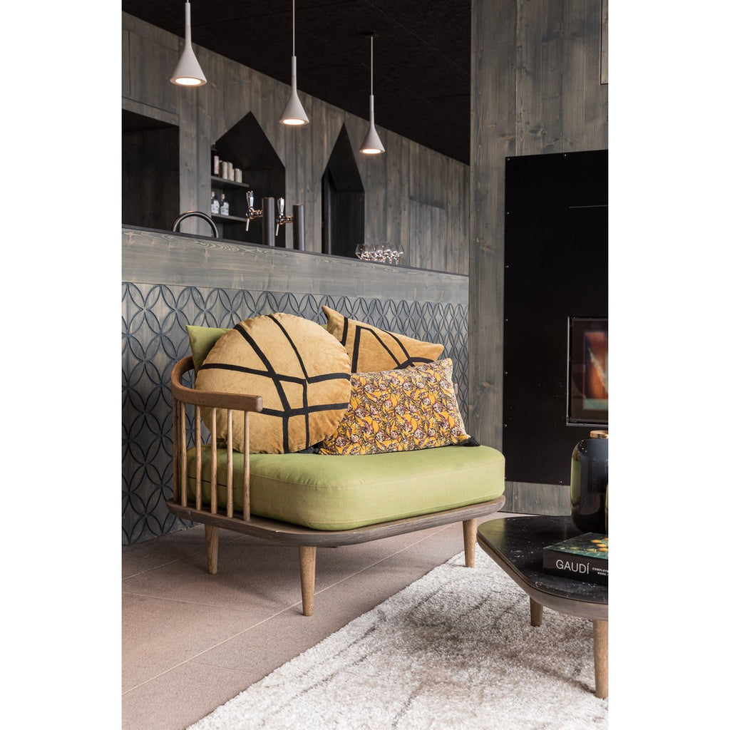 Coussin Fara brodé Bronze Diamètre 50