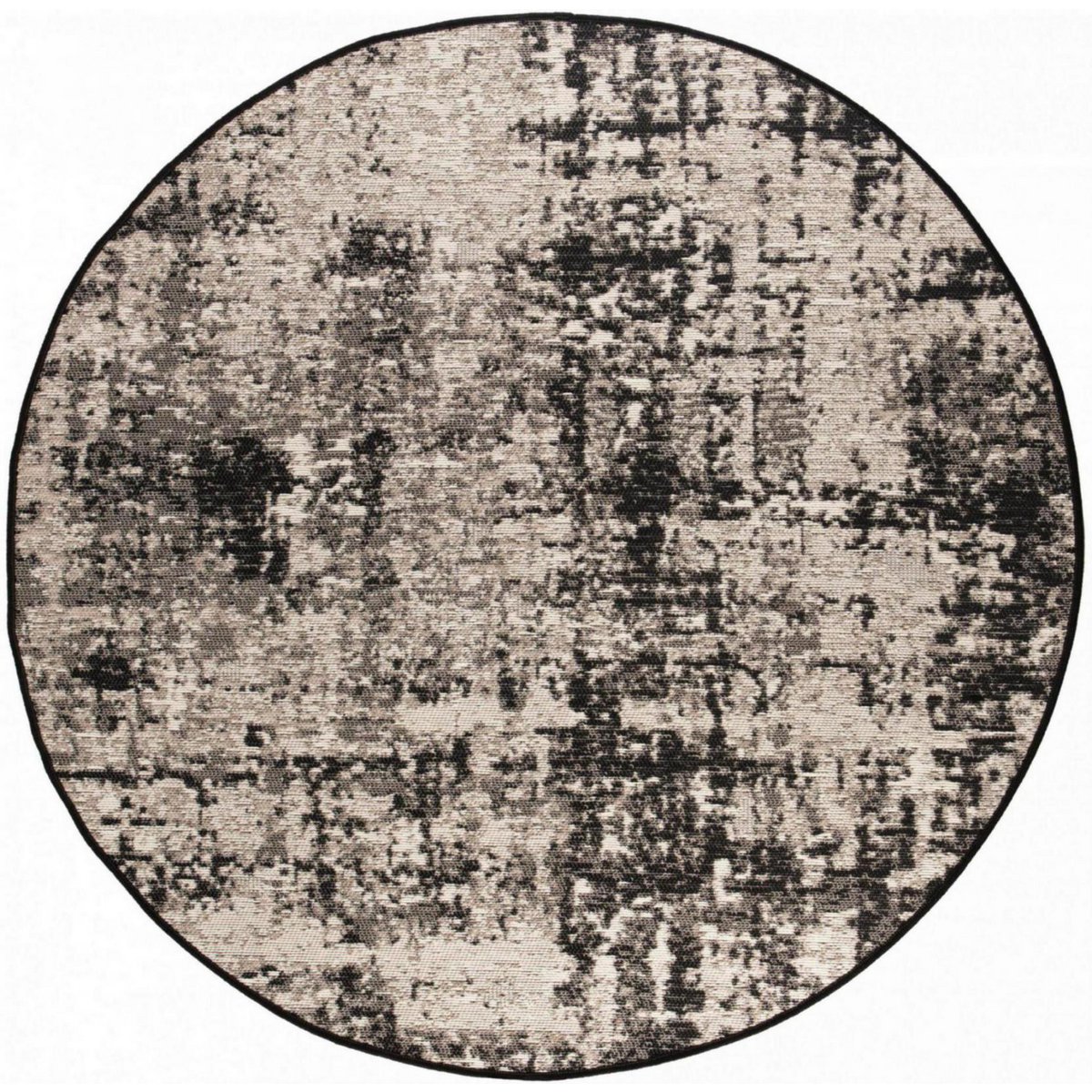 Tapis Catania 2 outdoor Noir Diamčtre 160 cm