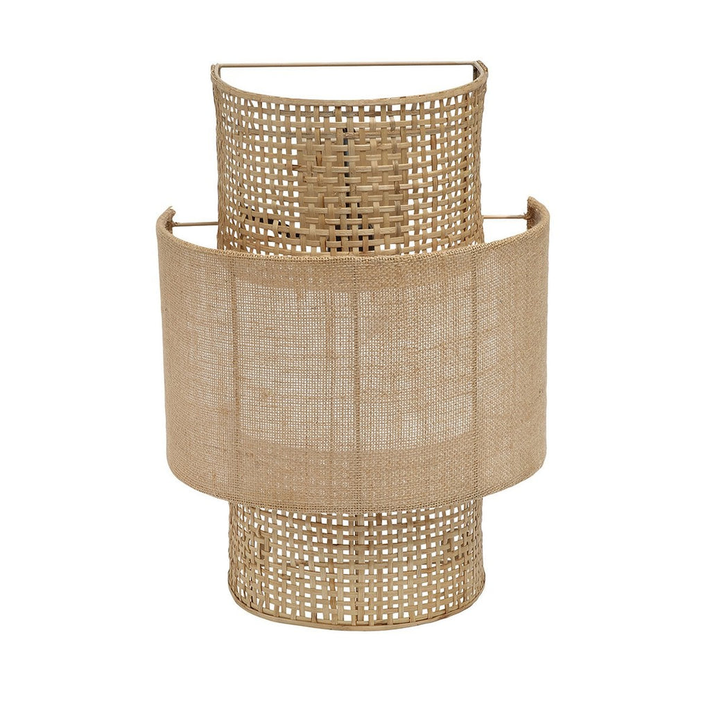 Applique murale en jute et rotin Bolly Jute – Naturel – M | Bazar Bizar