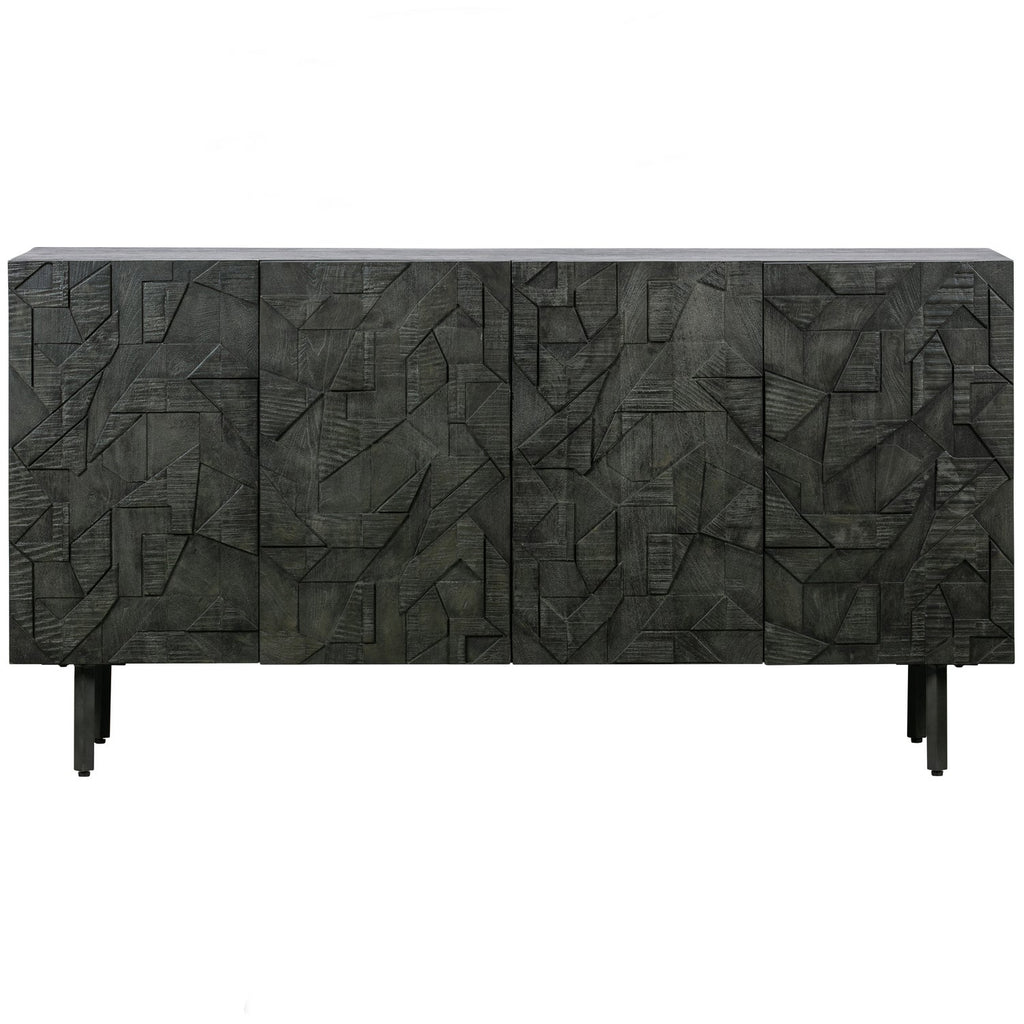 COUNTER COMMODE EN BOIS NOIR