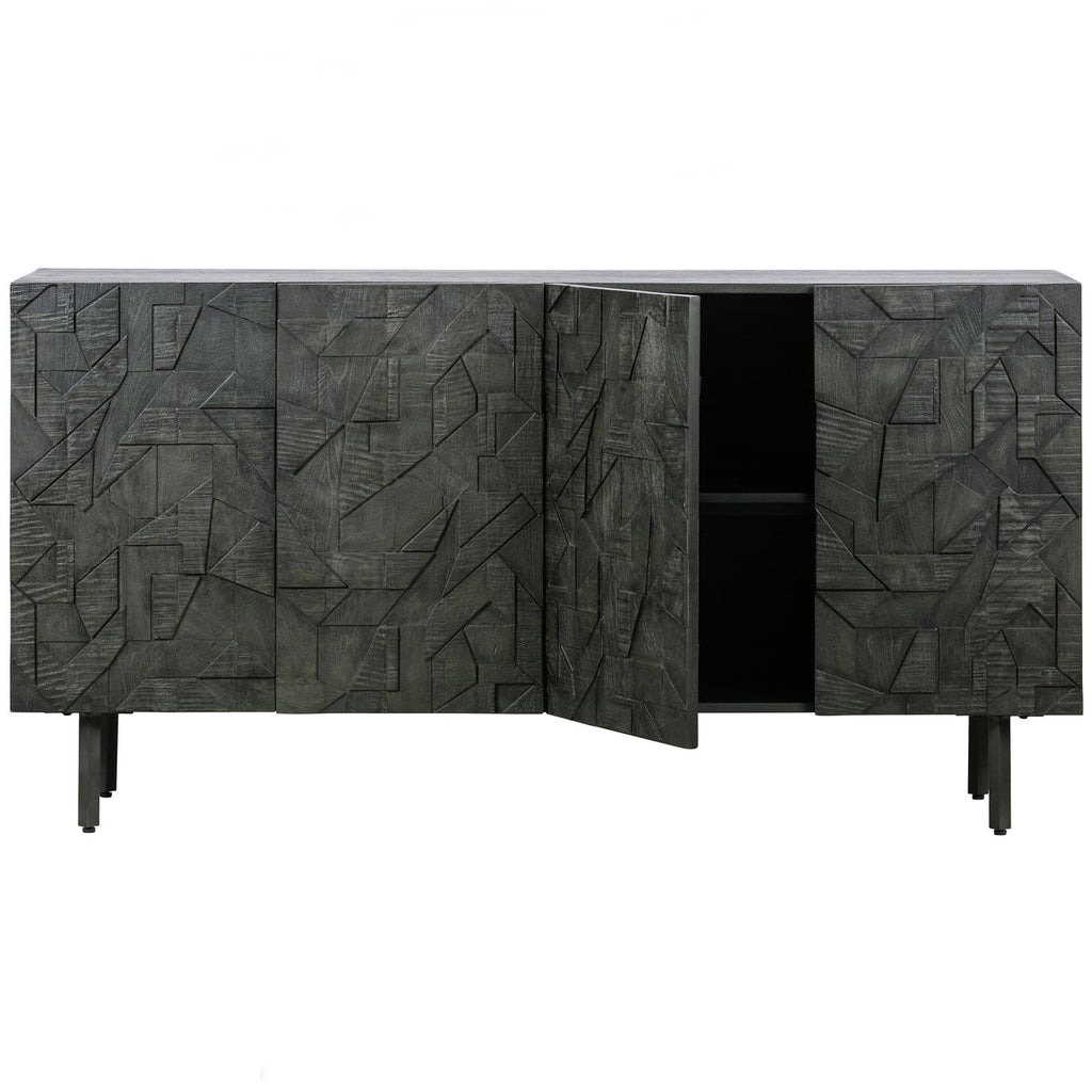 COUNTER COMMODE EN BOIS NOIR
