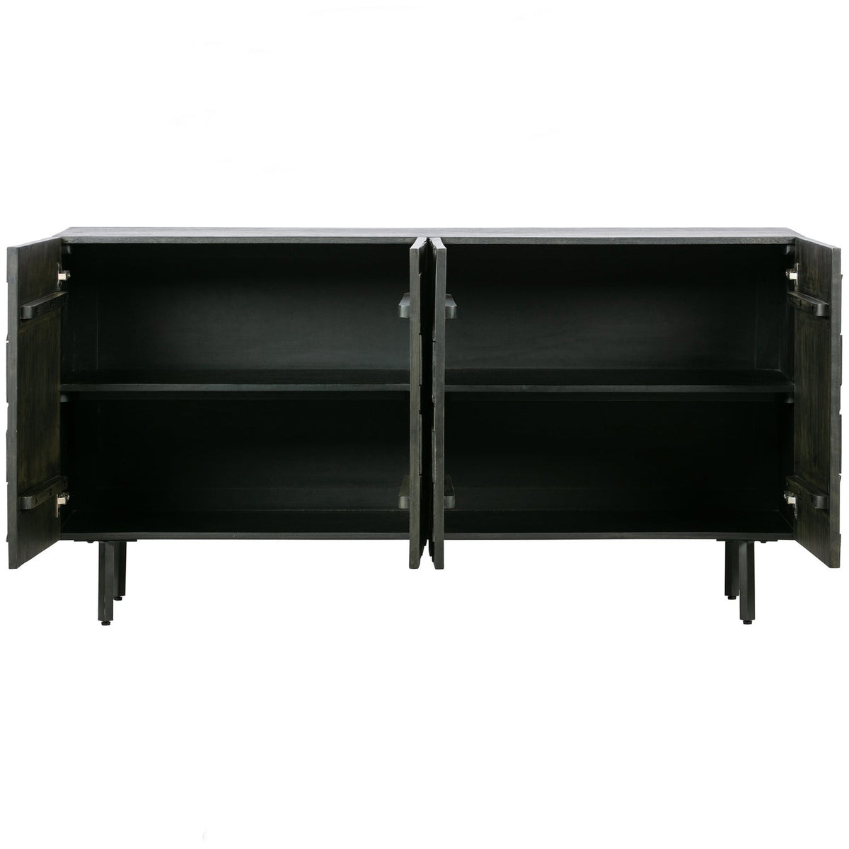 COUNTER COMMODE EN BOIS NOIR