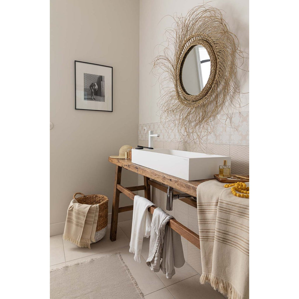 Drap de hammam Cancun Lin en coton 90 × 180 cm