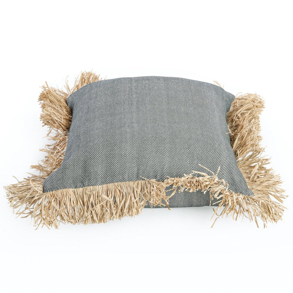 Housse de Coussin Cotton Bonita - Noir Naturel - 60x60