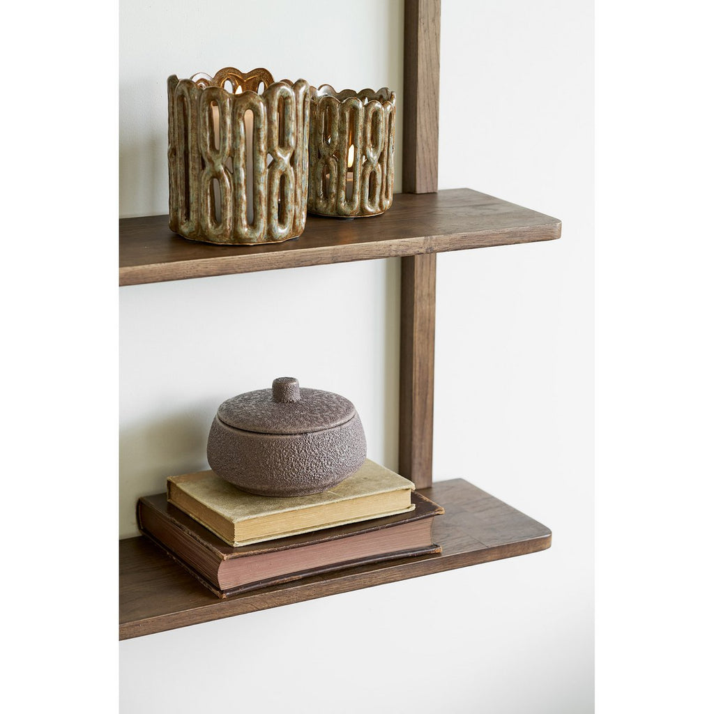 Étagère murale Townsville chêne marron foncé – 50 × 20 × 75 cm
