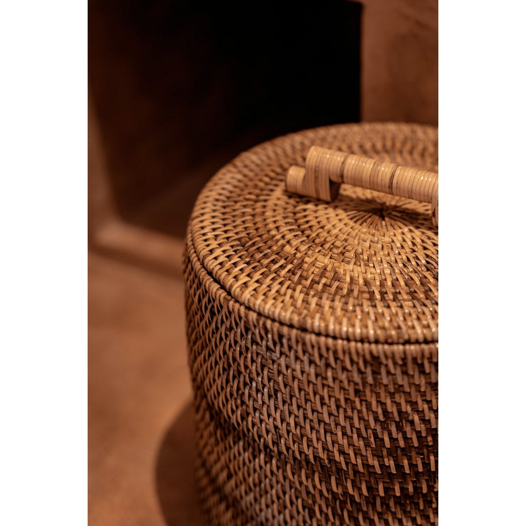 Panier de rangement en rotin – Brun Naturel – Bas | Bazar Bizar