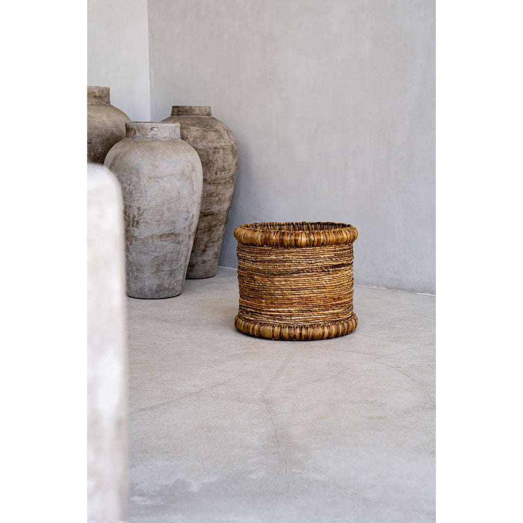Panier en jacinthe d’eau et feuille de bananier Chuka | Bazar Bizar