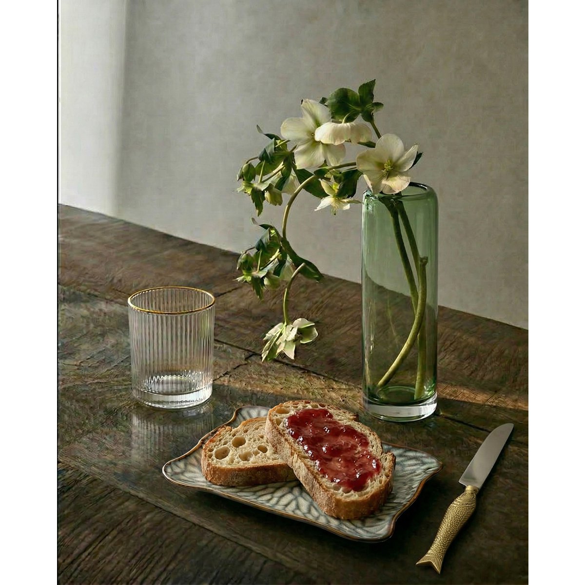 Verre lowball en verre recyclé Golden Sip – Bord Or | Bazar Bizar