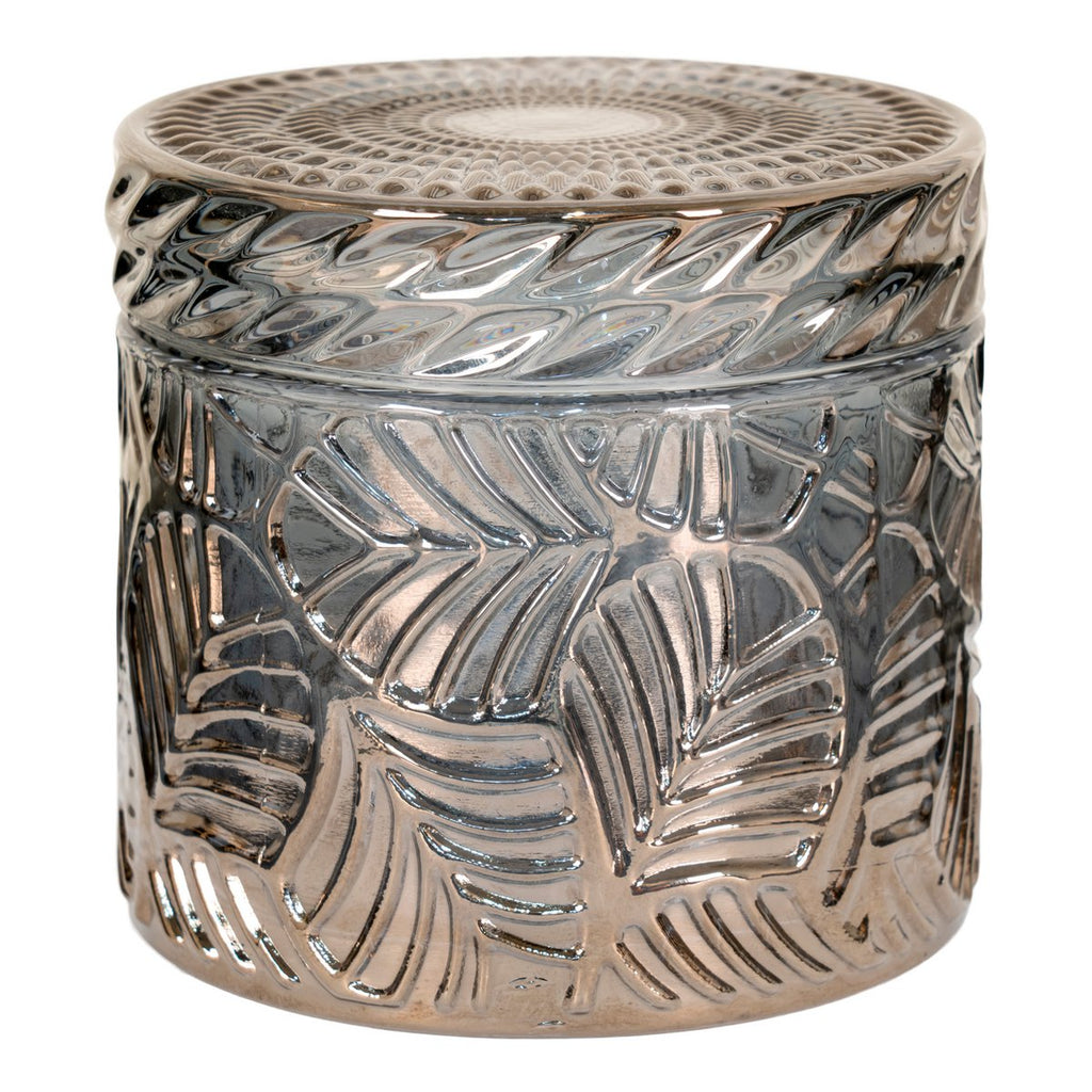 Pots décoratifs en verre fumé – Lot de 2