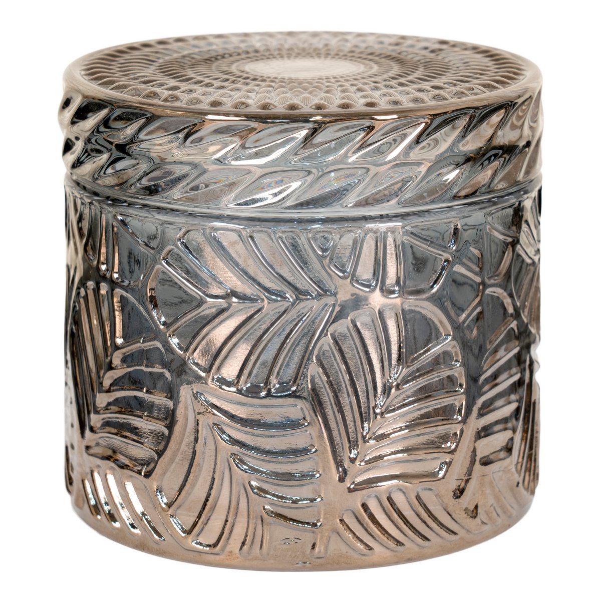 Pots décoratifs en verre fumé – Lot de 2