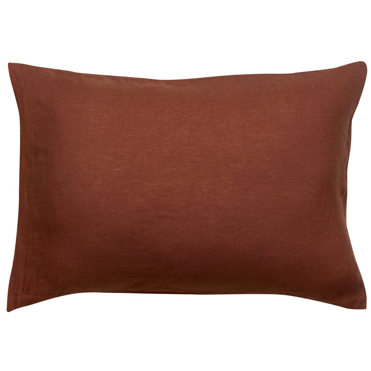 Taie d’oreiller Zeff Caramel en lin stonewashed 50 × 75 cm