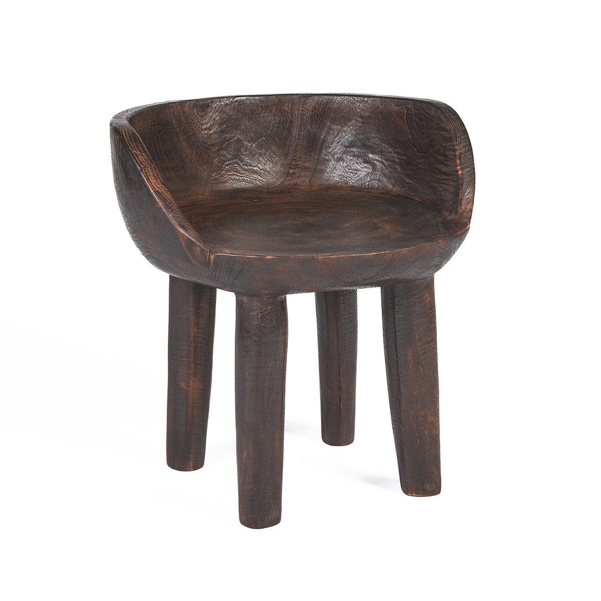 Chaise basse The Sit Happens – Noyer foncé | Bazar Bizar