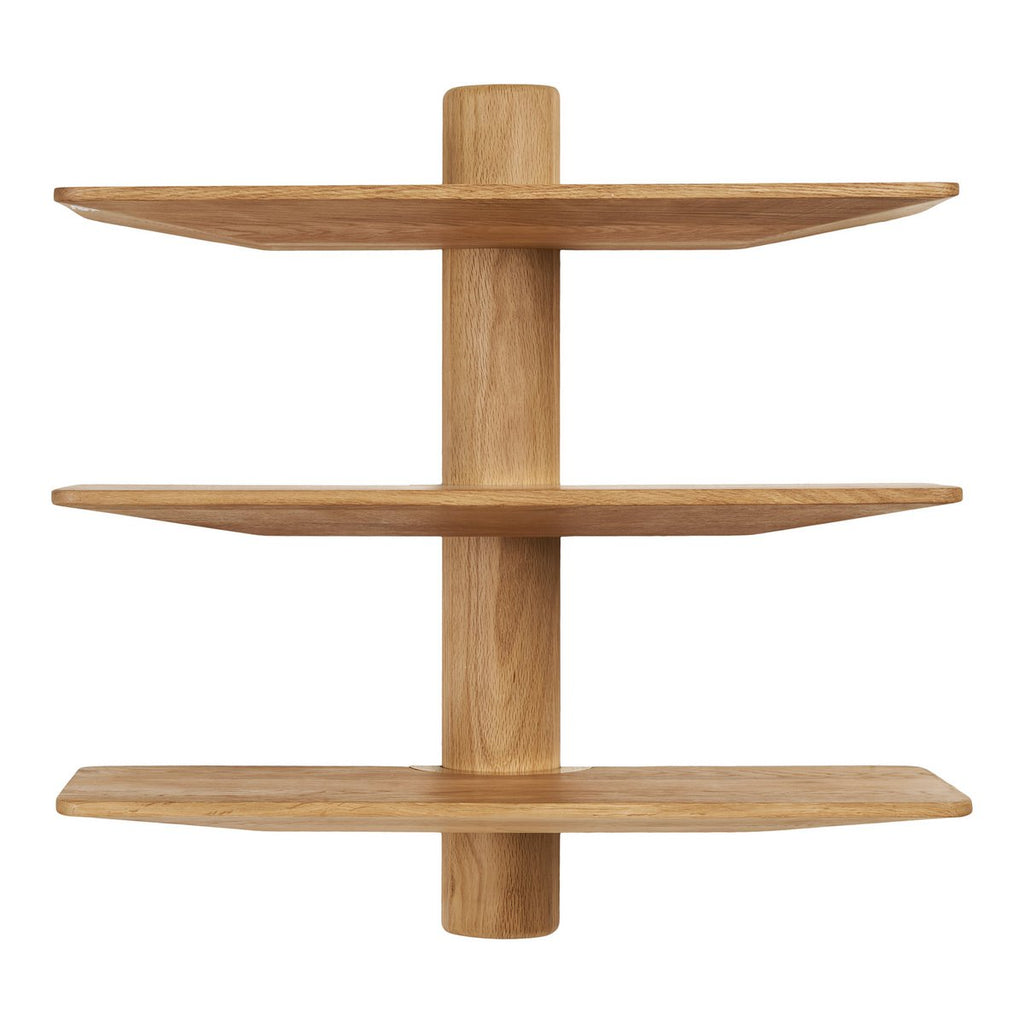Étagère murale Calcata chêne – 3 niveaux – 55 × 22 × 55,5 cm