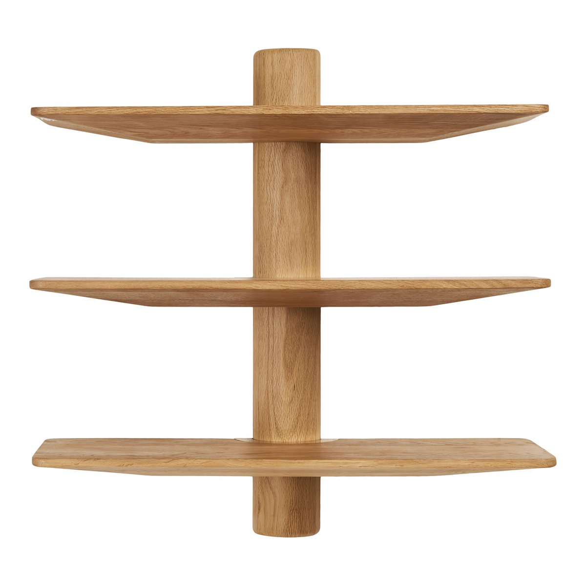 Étagère murale Calcata chêne – 3 niveaux – 55 × 22 × 55,5 cm