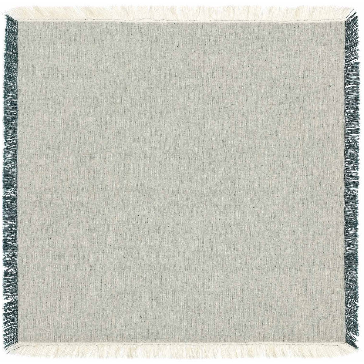 Serviette de table Kalea Naturel/Forêt en coton recyclé 45 × 45 cm