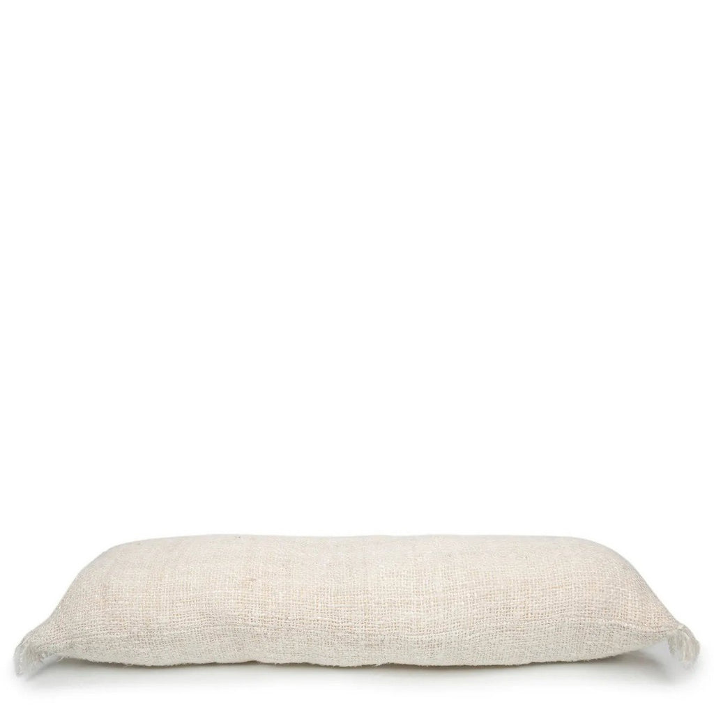 Housse de coussin traversin en coton Oh My Gee – Crème – 35×100cm | Bazar Bizar