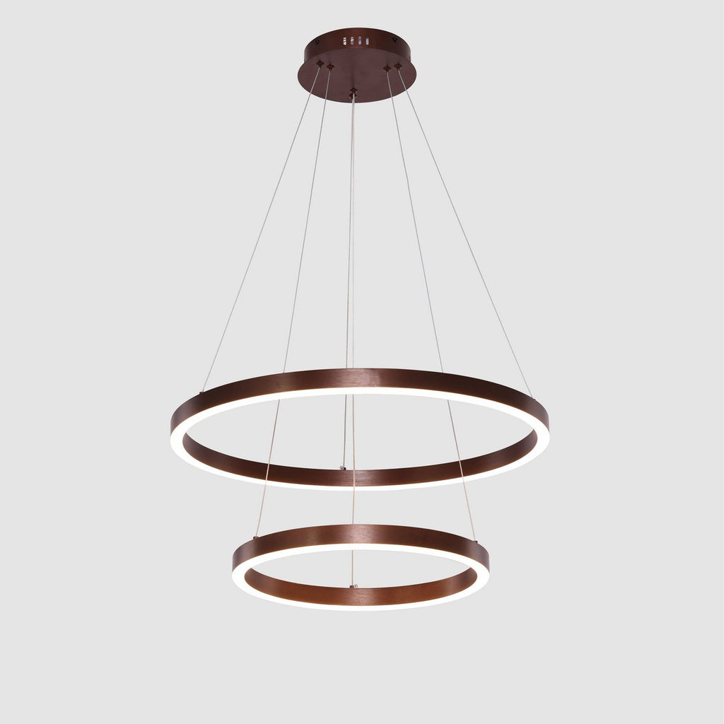 Suspension LED Neo Café – 2 anneaux Ø 40 et 60 cm