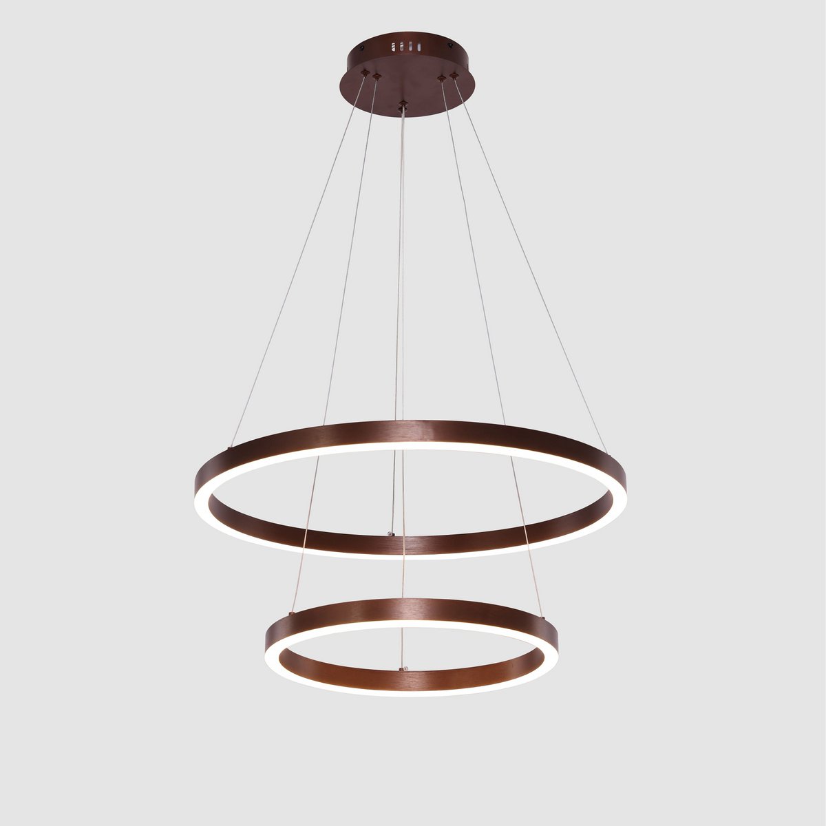 Suspension LED Neo Café – 2 anneaux Ø 40 et 60 cm