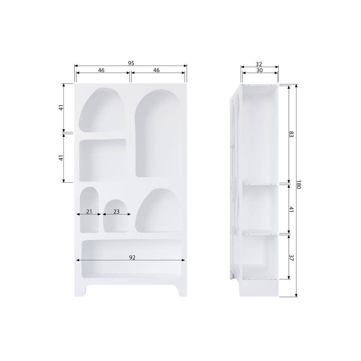 CAZ CABINET LARGE BLANC [fsc]