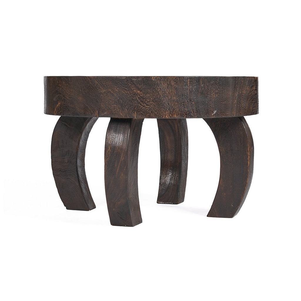 Table basse en bois de manguier Octo Chic – Noyer foncé | Bazar Bizar