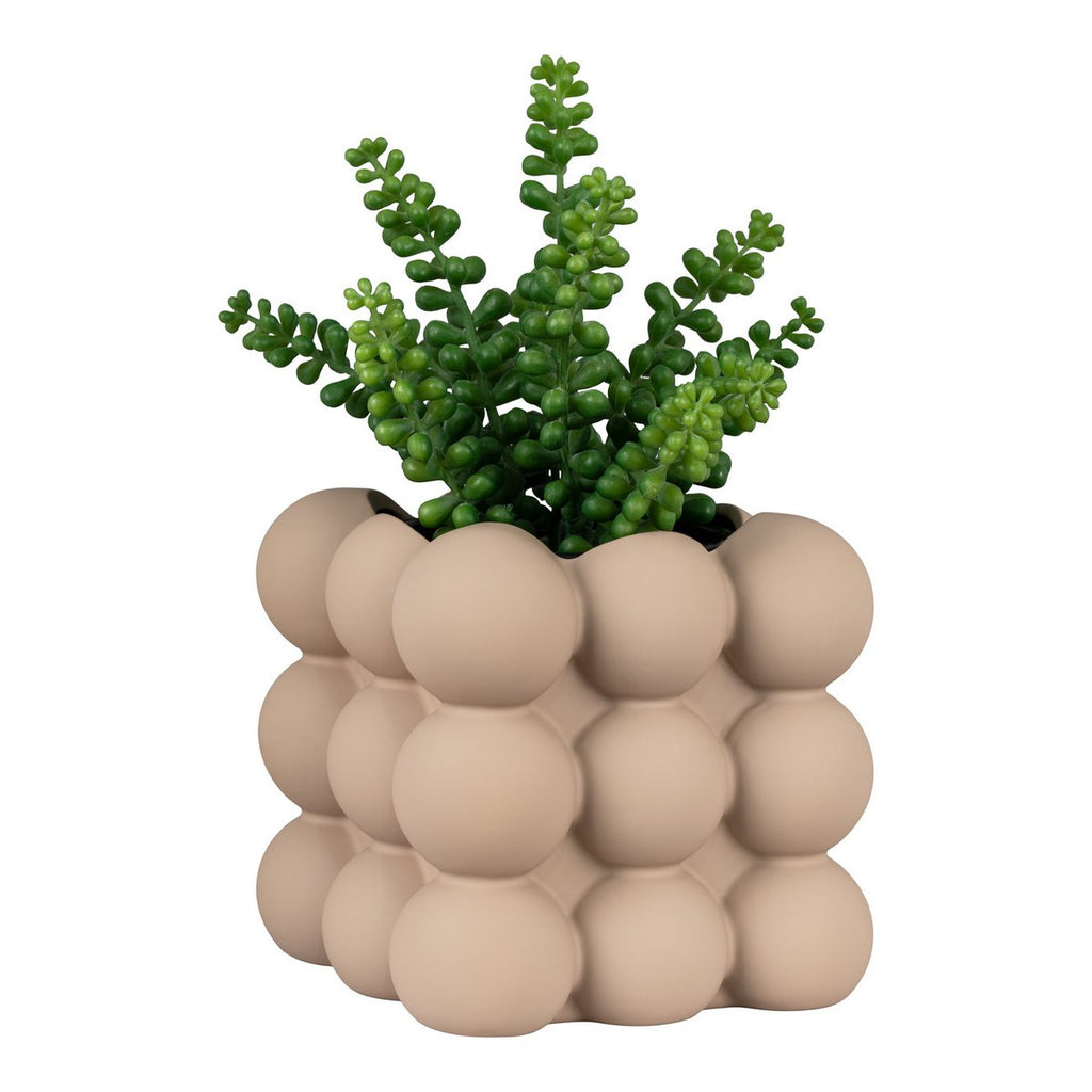 Pot de fleurs en grès – Marron