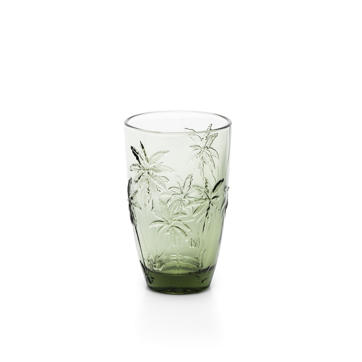 Verre highball en verre recyclé Palm Breeze – Vert Palmiers | Bazar Bizar