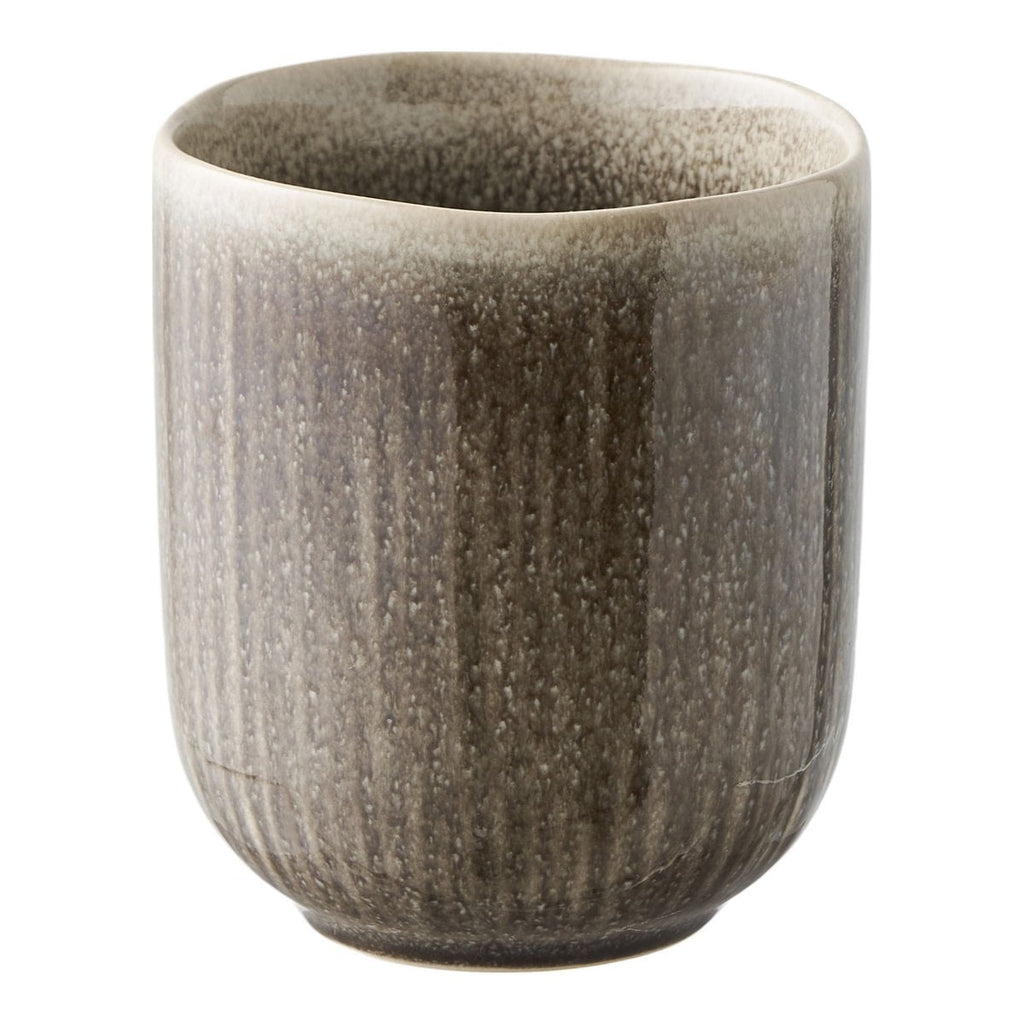 Tasse Viola, céramique, gris, ø8x9,5 cm, lot de 4