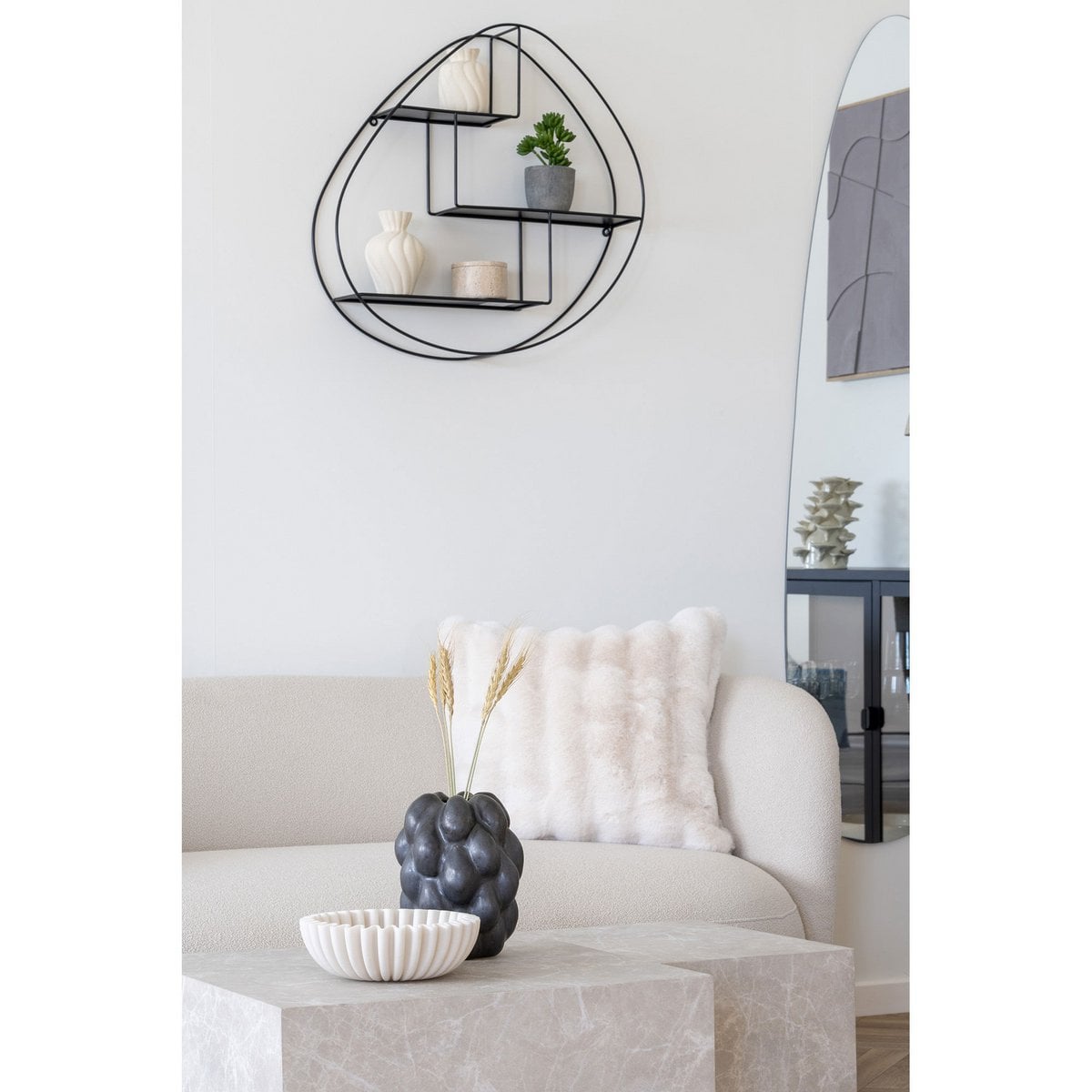 Pot de rangement en travertin naturel – Ø10x6,5 cm