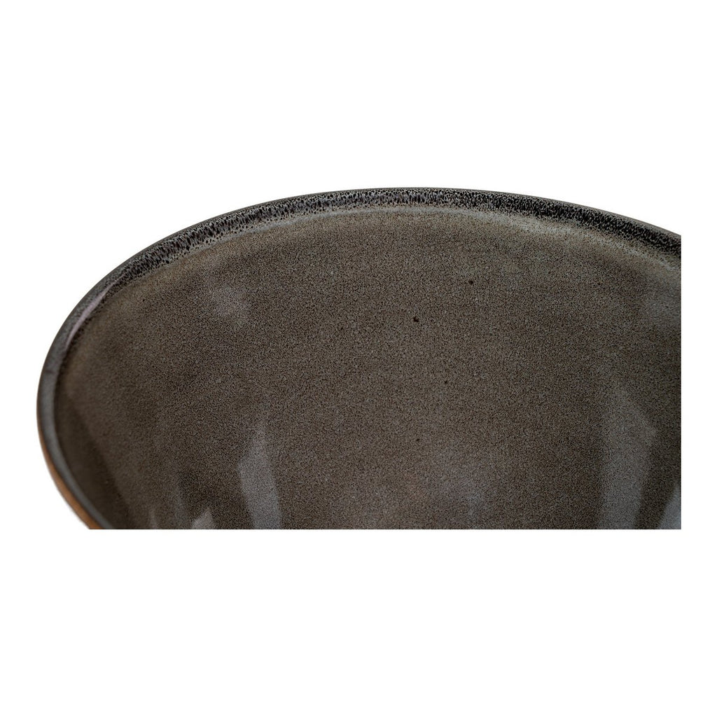 Bols Selma - Céramique Gris & Marron, Ø15x9 cm, Lot de 4