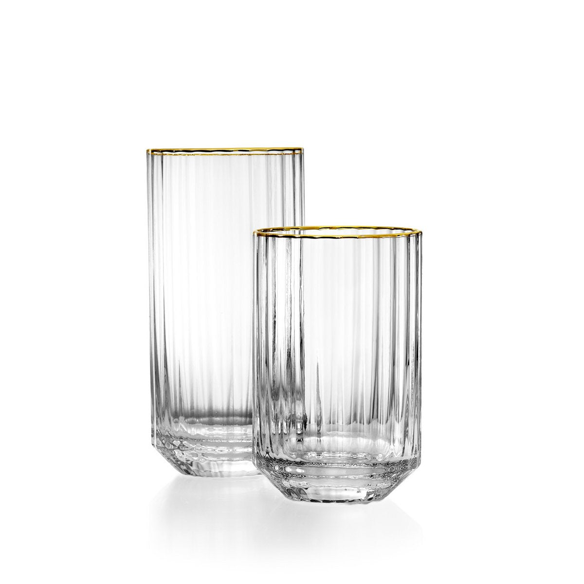 Gobelet en verre recyclé Golden Sip – Bord Or | Bazar Bizar