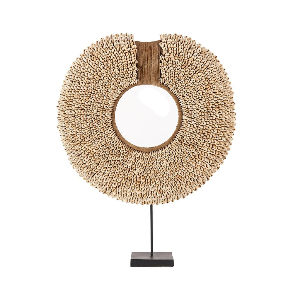 Shell Réunion sur support – décoration en coquillages naturels, 48 cm