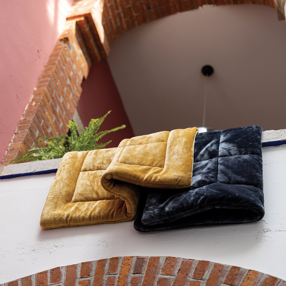 Plaid Betender Cendre en microfibre 130 × 180 cm