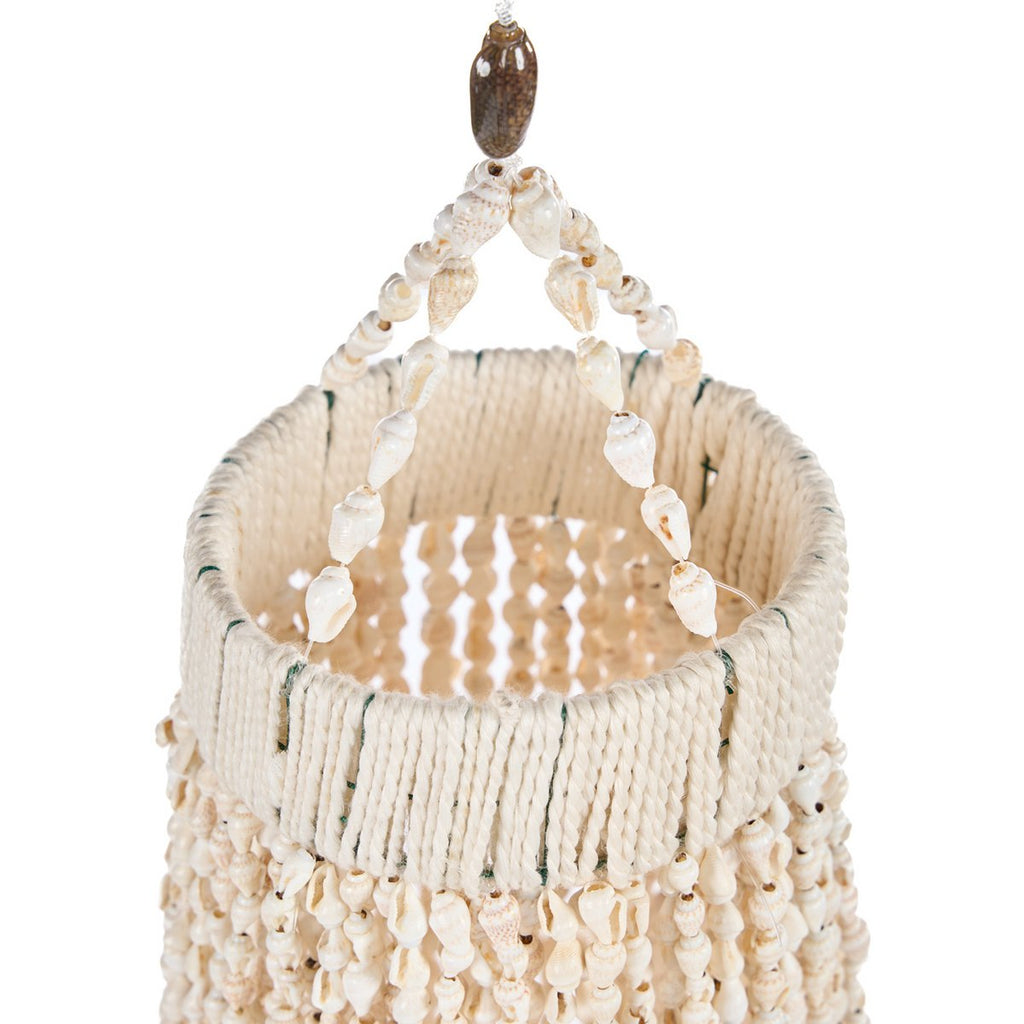 Lustre en coquillages Ocean Tower – Naturel – L | Bazar Bizar