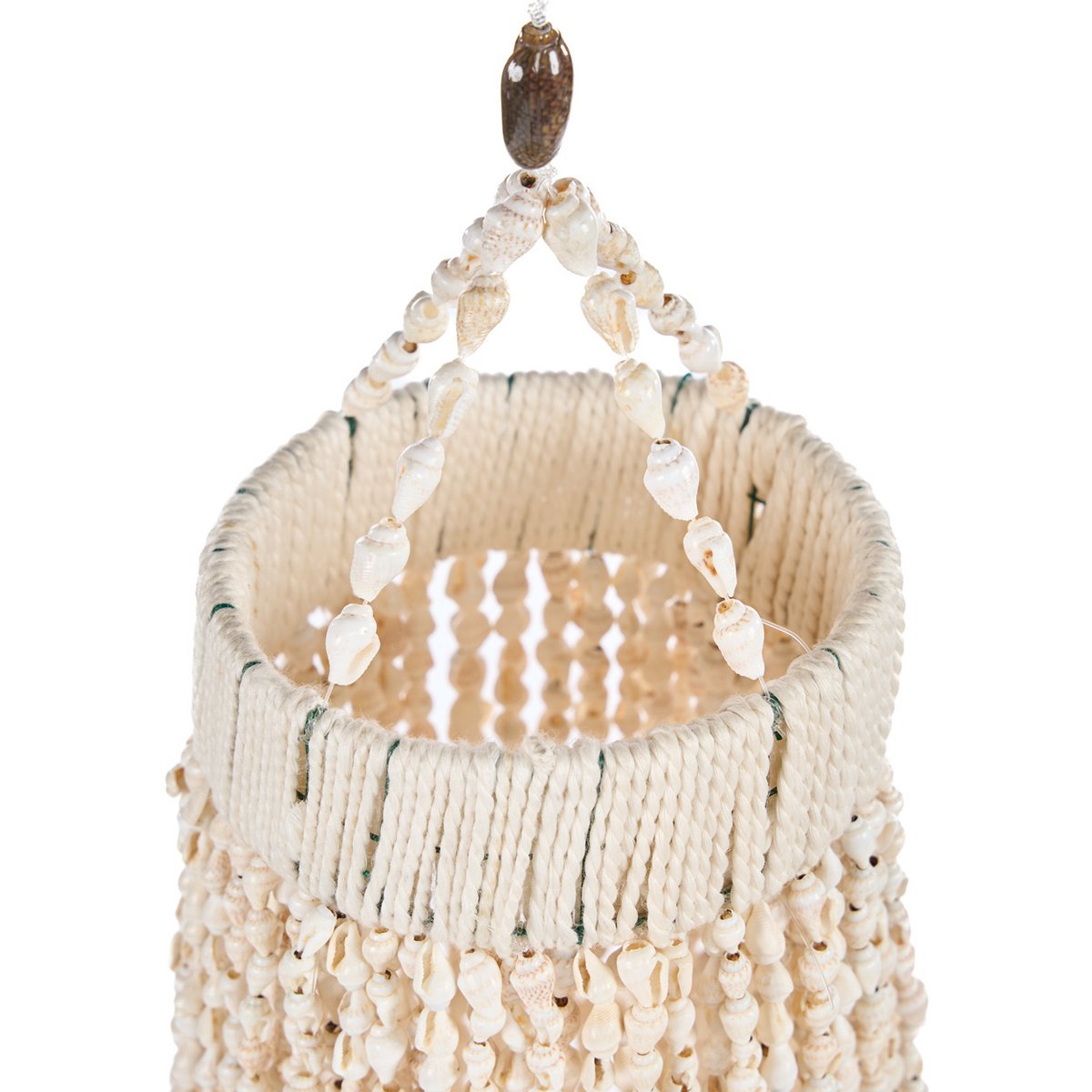 Lustre en coquillages Ocean Tower – Naturel – L | Bazar Bizar