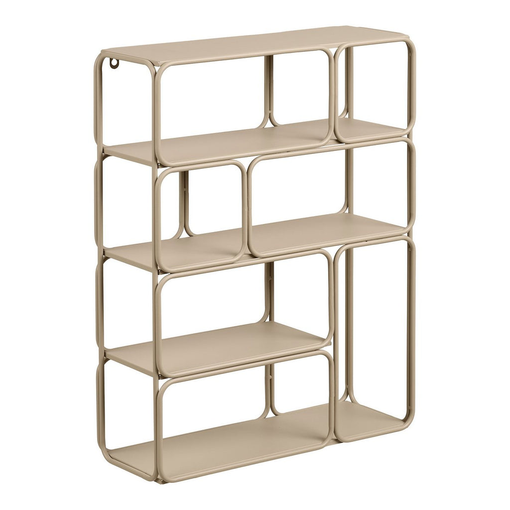 Lanciano Étagère murale, métal, beige, 48x18x64 cm