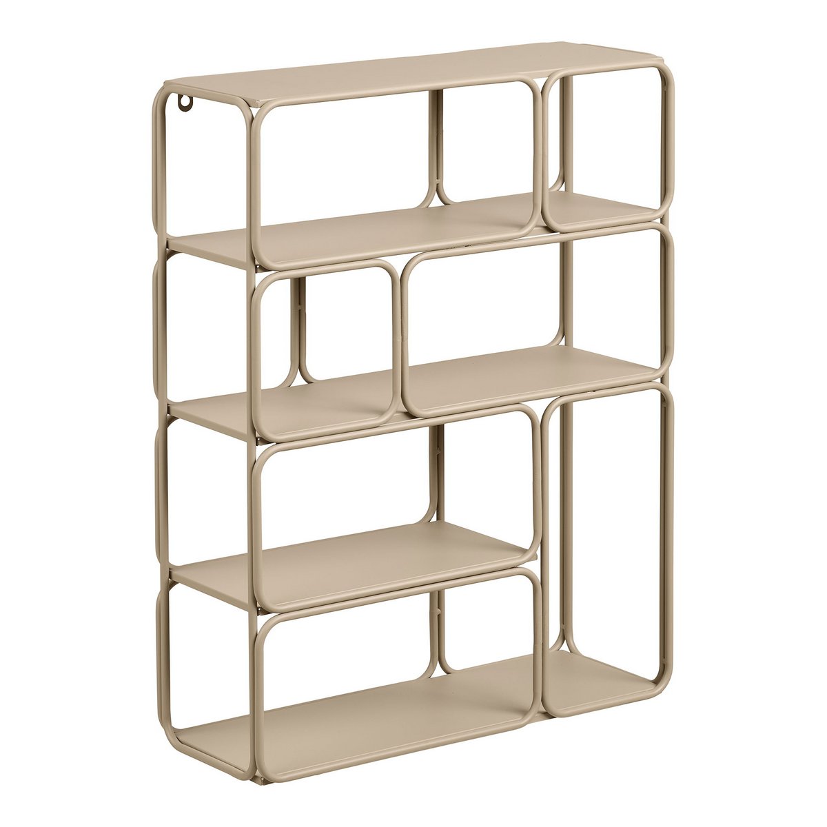 Lanciano Étagère murale, métal, beige, 48x18x64 cm