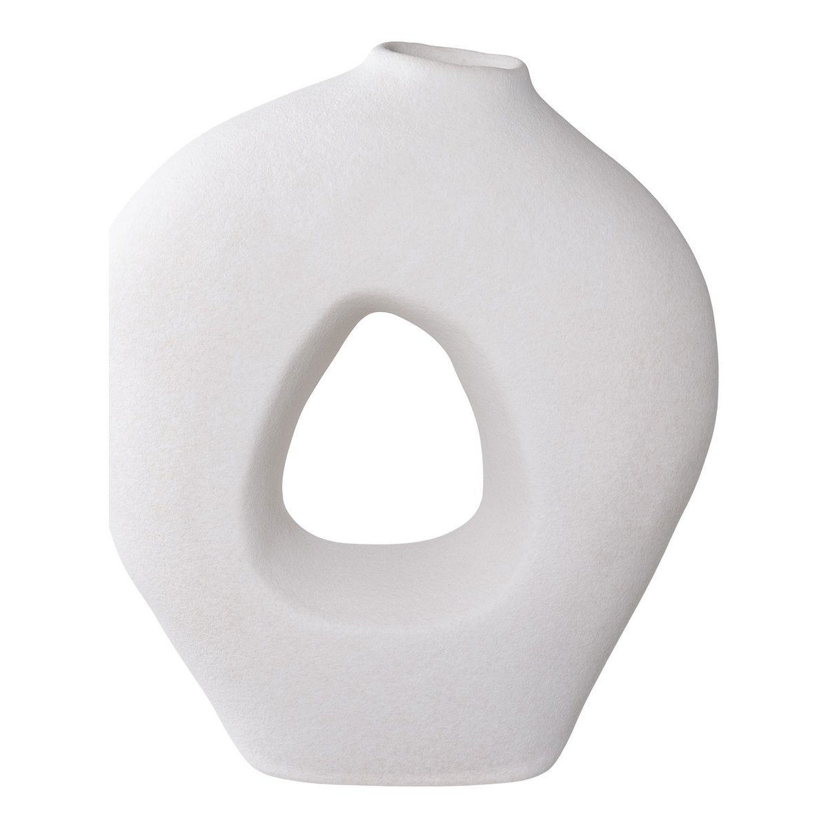 Vase - Céramique Blanc, 24x10,5x27,8 cm