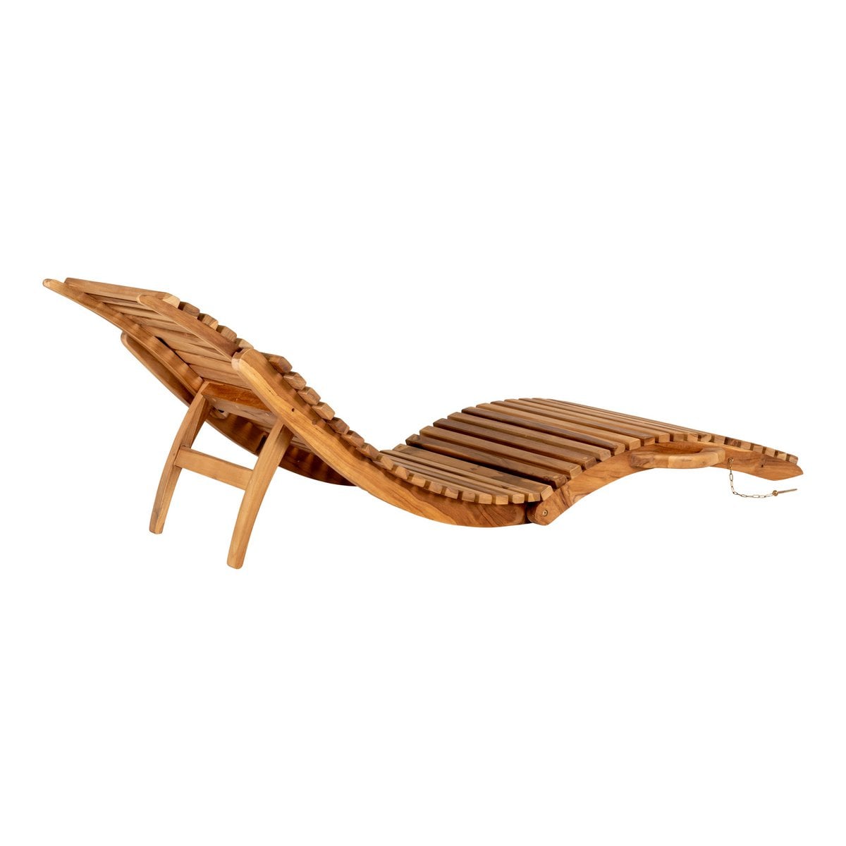 Chaise Longue Arrieta - Teck Naturel, 160x50x25 cm