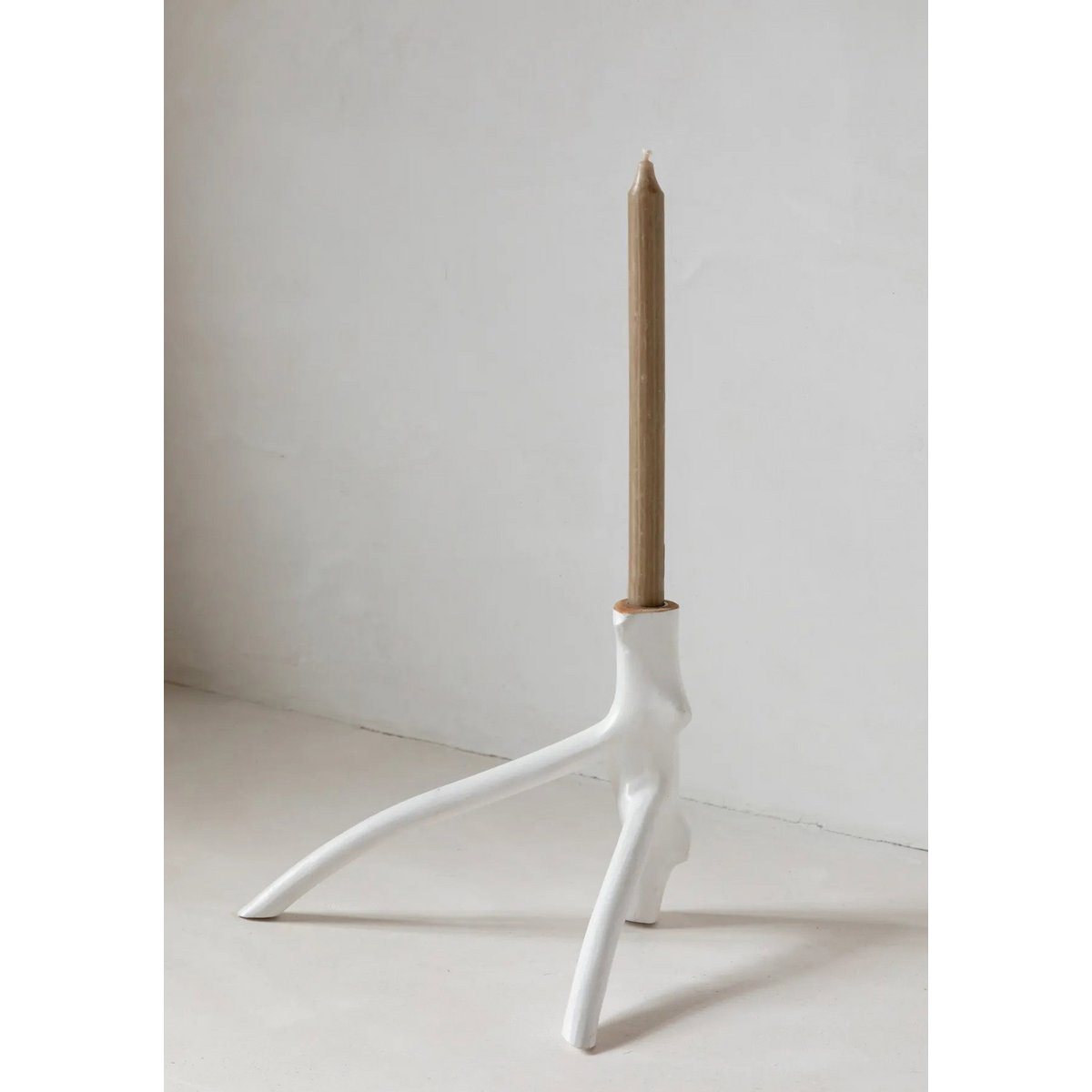 Bougeoir The Triple Twig - Blanc