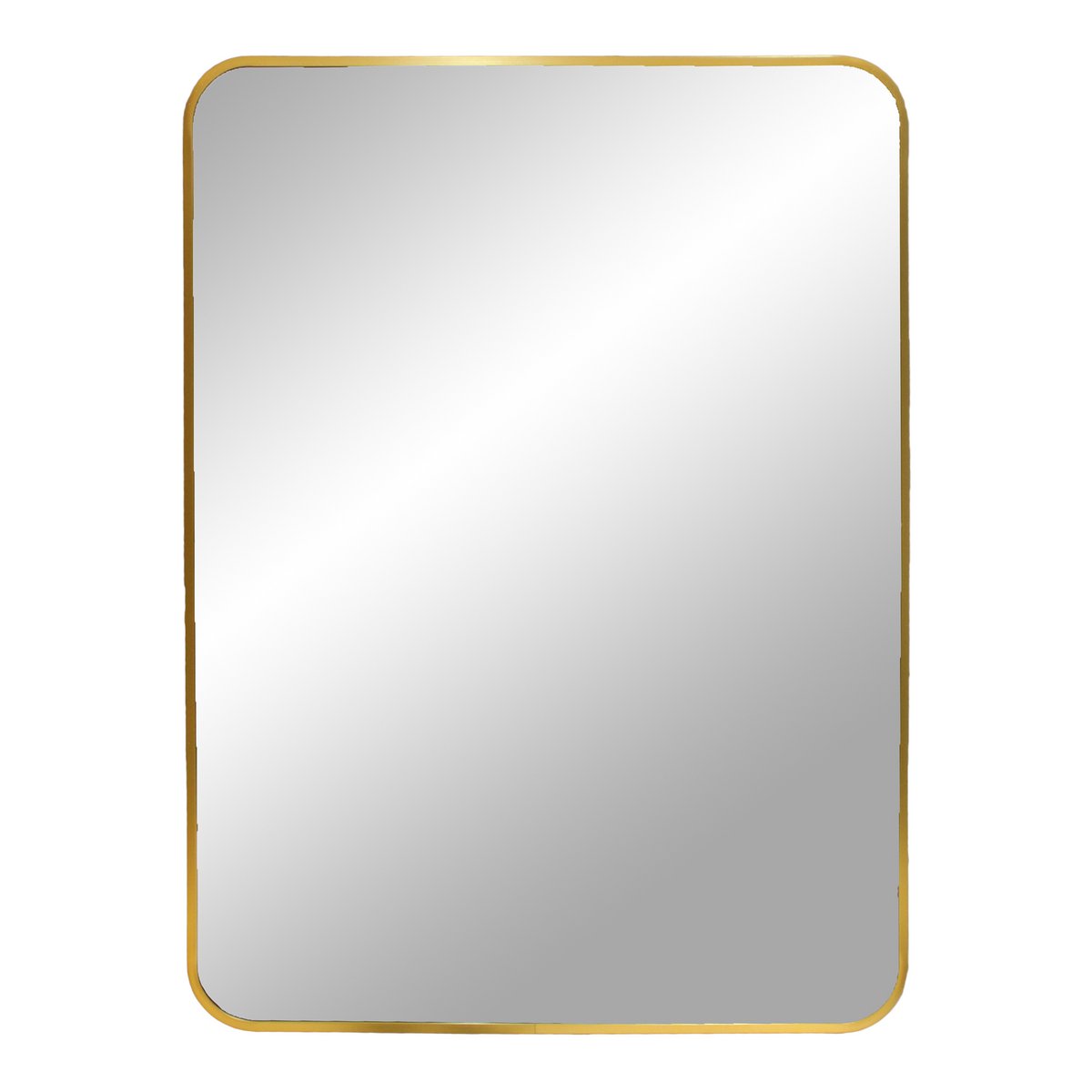 Miroir rectangulaire Madrid – Cadre aluminium laiton