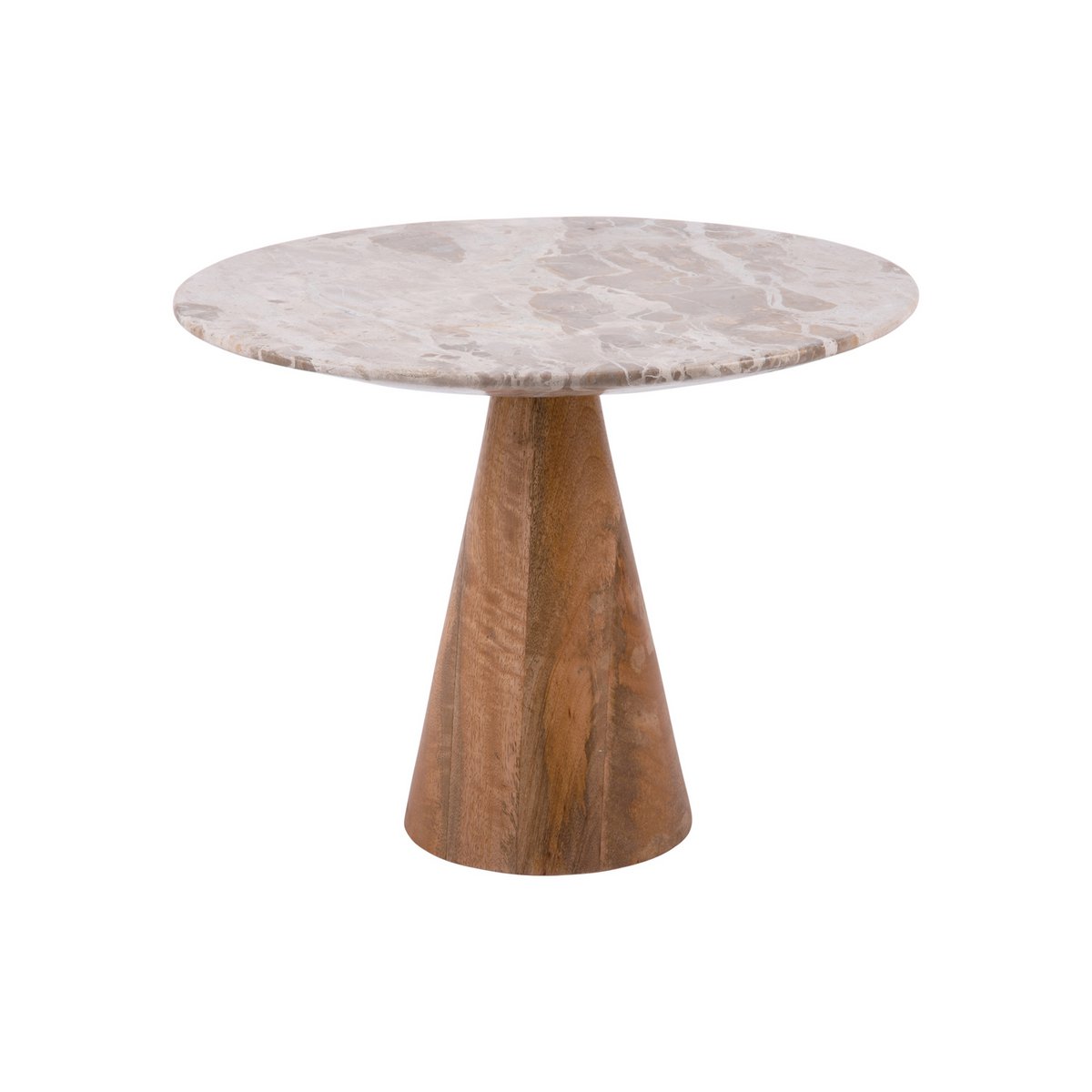 Table d'Appoint Force Marbre et Manguier
