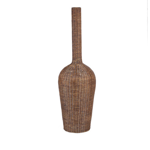 Abat-jour suspension Amphore XXL en rotin marron – 156 cm