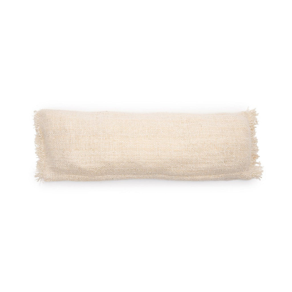 Housse de coussin traversin en coton Oh My Gee – Crème – 35×100cm | Bazar Bizar