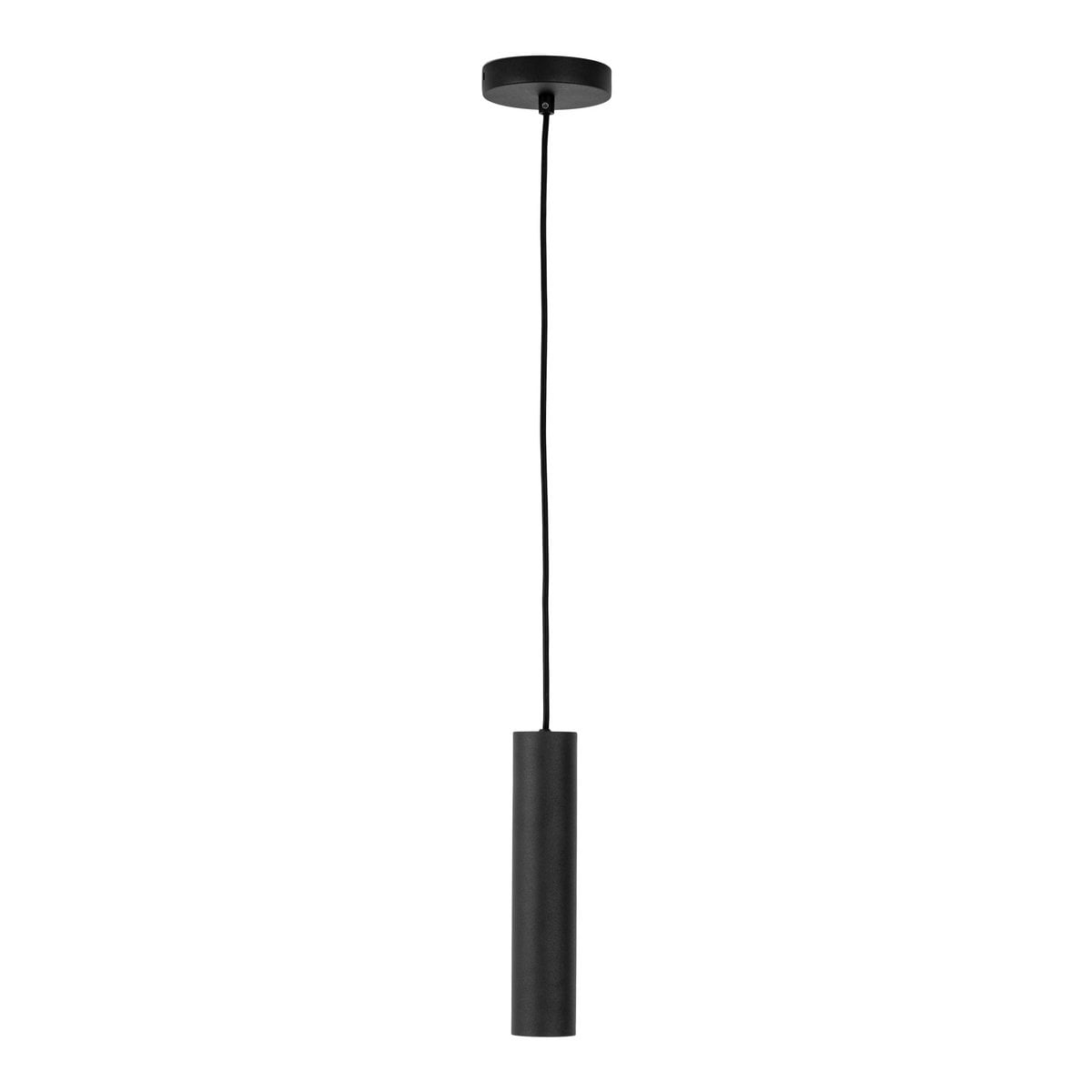 Suspension Paris - Acier Noir, Ø6 cm