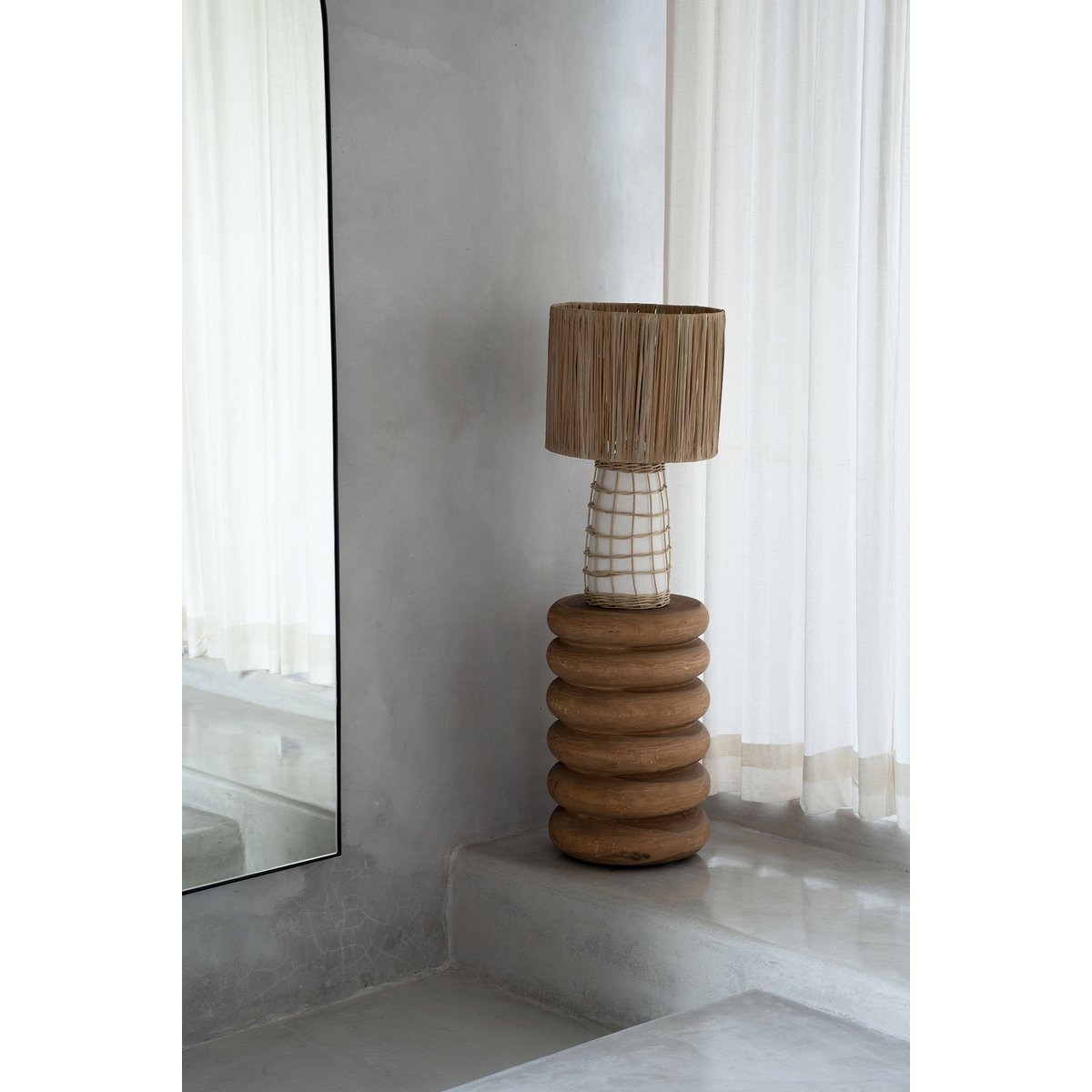 Tabouret Umiko en bois naturel – 45 cm