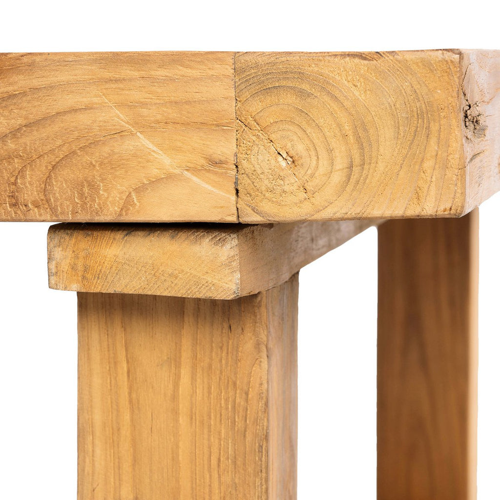 Table basse en teck récupéré – Naturel – 110×70cm | Bazar Bizar